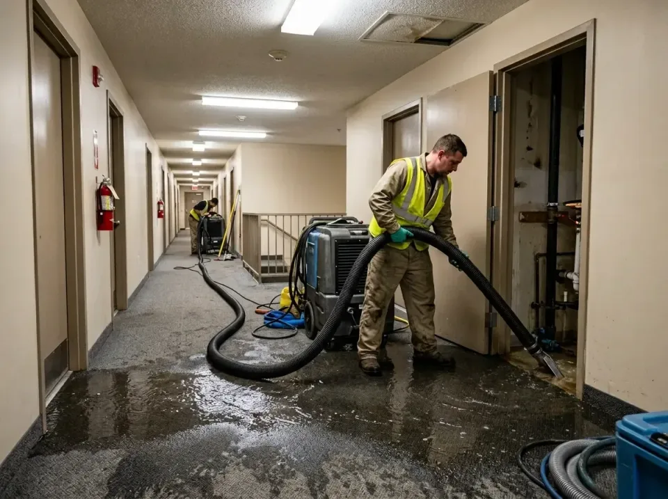 multi-unit-apartment-hallway-f-005 — frequently asked questions, Emergency Burst Pipe Water Extraction & Removal in Lovingto…